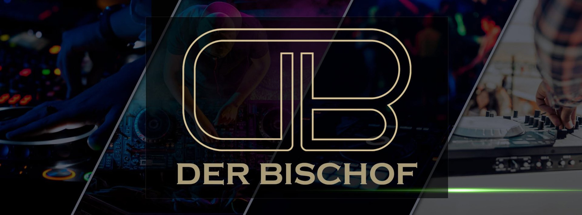 DJ der Bischof am Pult mit warmen Lichtern